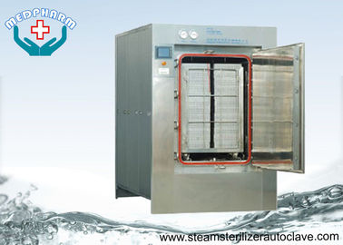 Automatic Hinge Door Medical Waste Autoclave Steam Sterilizer With Touch Screen PLC System