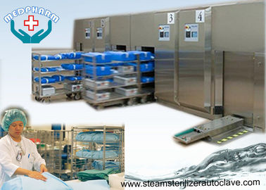 Front Loading Sliding Door Hospital Steam Sterilizer With High Capacity Water Cooled Condenser