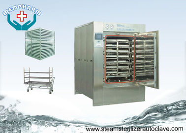 Automatic Hinge Door Medical Waste Autoclave Steam Sterilizer With Touch Screen PLC System